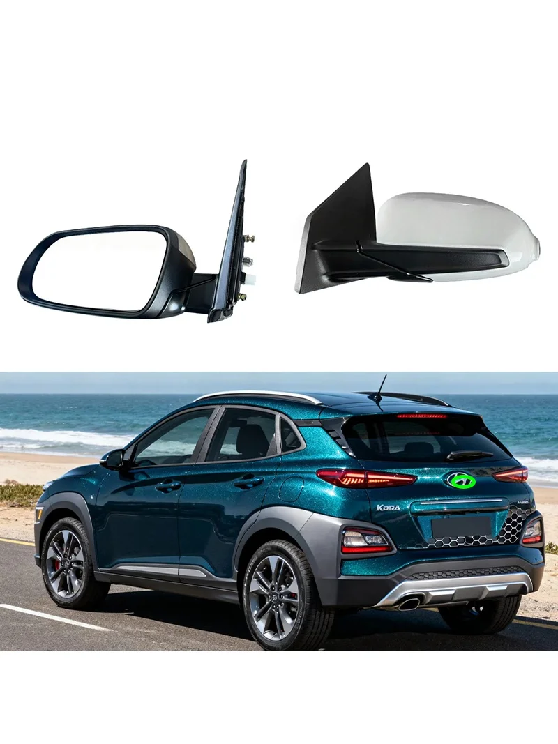 Voor hyundai kona 2017-2023 auto links en rechts spiegels achteruitkijkspiegel montage OEM: 87610-J9020 87620-J9020 - afbeelding 2