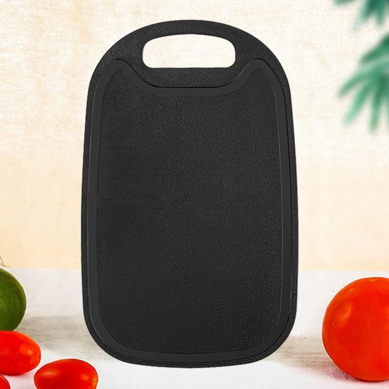 

Двусторонняя бытовая разделочная доска из пшеничной соломы, круглая пластиковая разделочная доска, разделочная доска для фруктов, кухонная разделочная доска для мяса, нож, доска