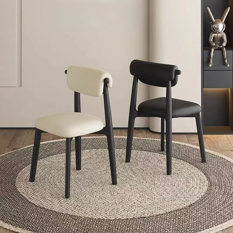 Ins Style Dining Chair Island Table High End Light Luxury Retro Dining Chair Home Modern Minimalist Nordic Dining Chair