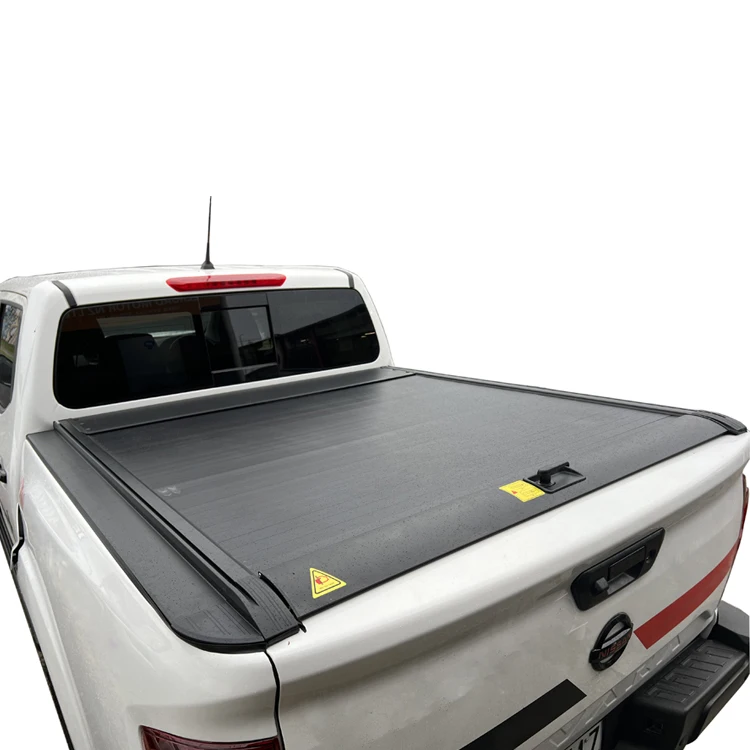 For Navara Tonneau Cover Pickup 4x4 For Nissan Navara Frontier NP300 D40 D22 Black Hard Type Roller Shutters