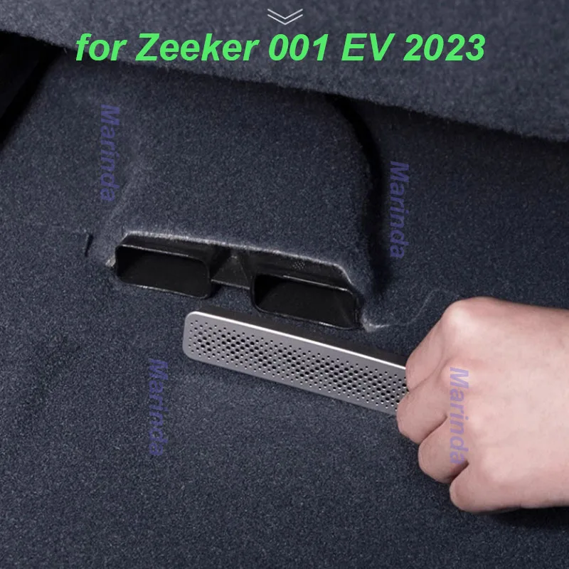 For zeekr 001 2023 Car Under Seat Air Conditioning Outlet Outlet Protective Cover Frame Anti-blocking Interior Accessories