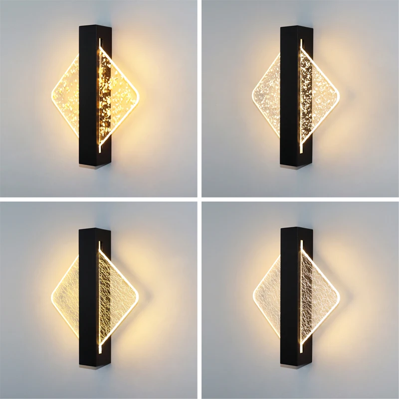 Luxuoso acrílico moderno LED lâmpada de parede, Nordic sconce interior, quarto, sala, luz de cabeceira, AC85-265V