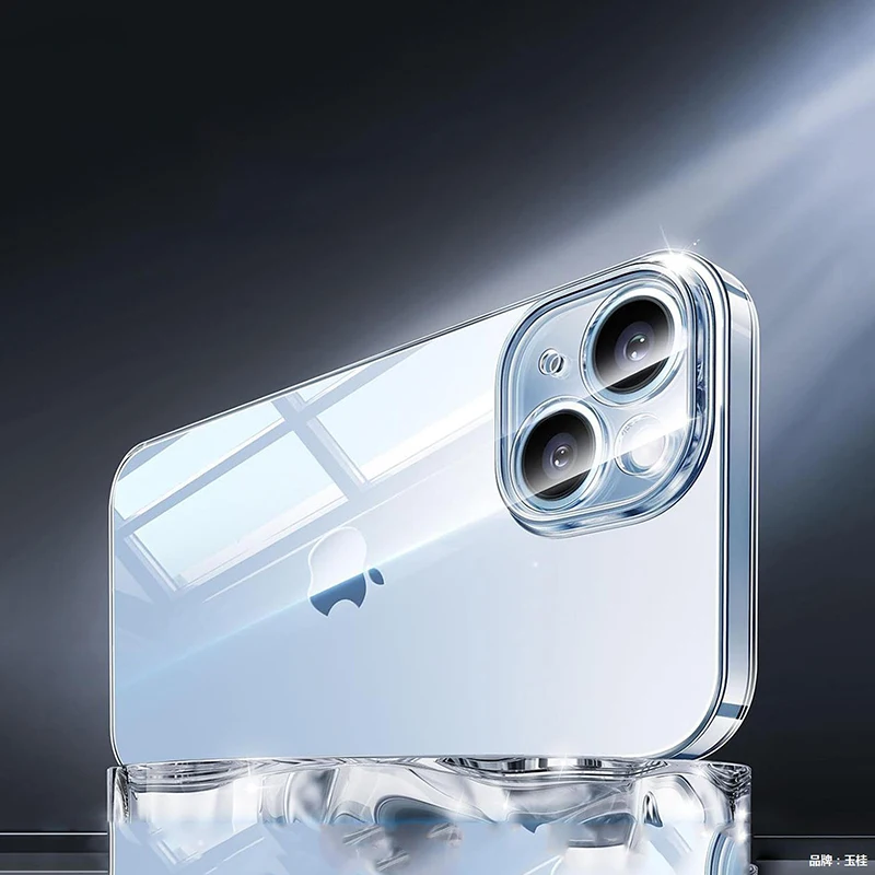 Clear Phone Case For iPhone 16 15 14 13 12 11 Pro Max Case Silicone Soft Cover on iPhone 16 11 12 13 14 15 XS Max XR  Back Cover