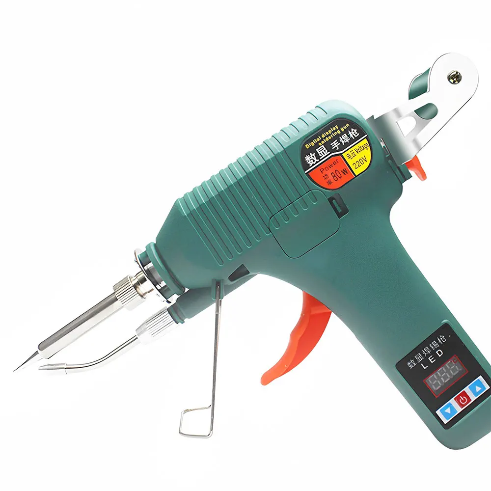 80W 120W Digital Handheld Soldering Gun US 110V/EU 220V Adjustable Temperature Automatic Soldering Gun Soldering Iron