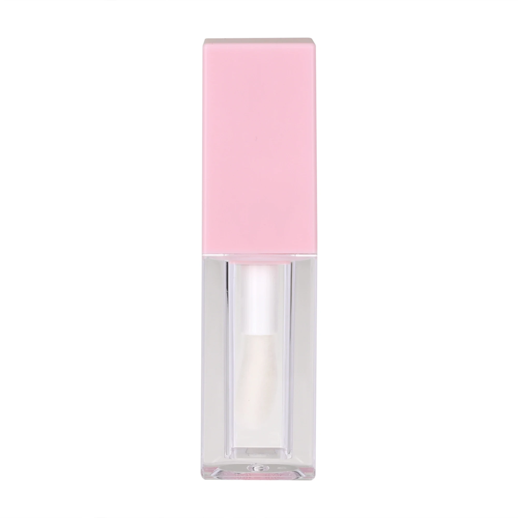 Tubo de brillo de labios vacío, botellas rellenables de plástico transparente, tubo de esmalte de labios, botella de lápiz labial DIY, contenedor de muestra de cosméticos, 5ml