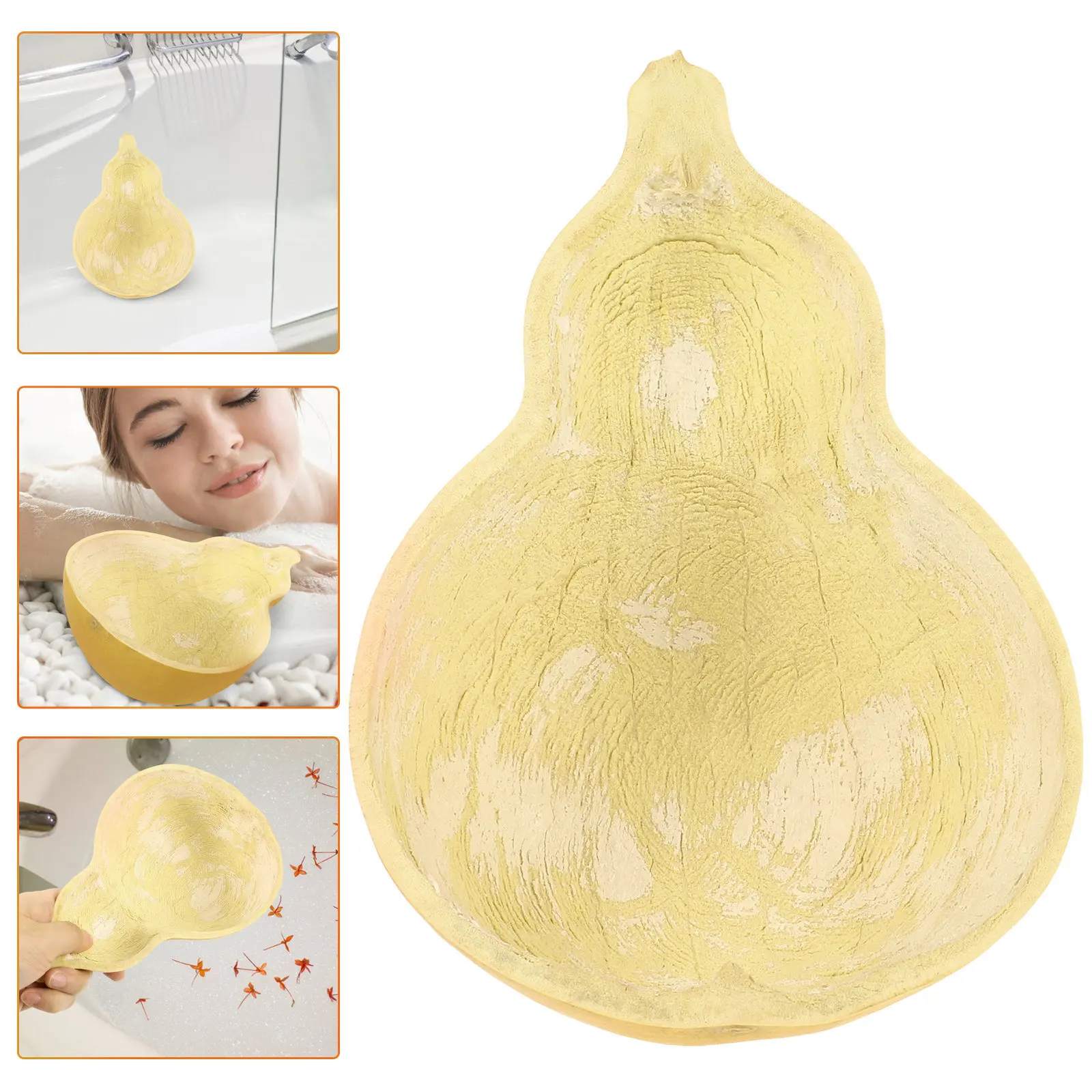 

Gourd Scoop Half Gourd Craft Bath Ladle Water Scoop Home Spa Shower Use Bathing Tool Ladle Ladles for Cooking Kitchen Gadget
