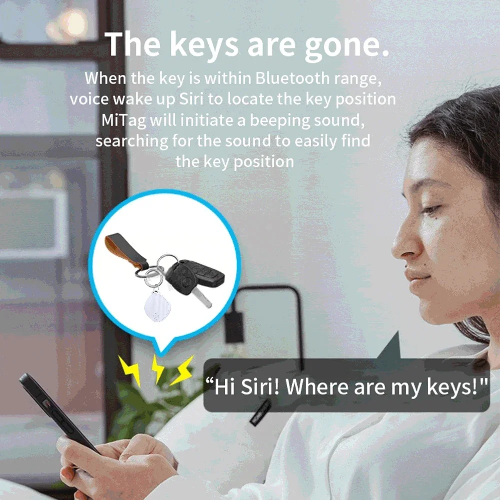 Smart GPS Tracker Wireless Tracker Anti-Lost Alarm Bluetooth-Compatible Phone Stuff Two-way Search Car Key Pet Kids Finder