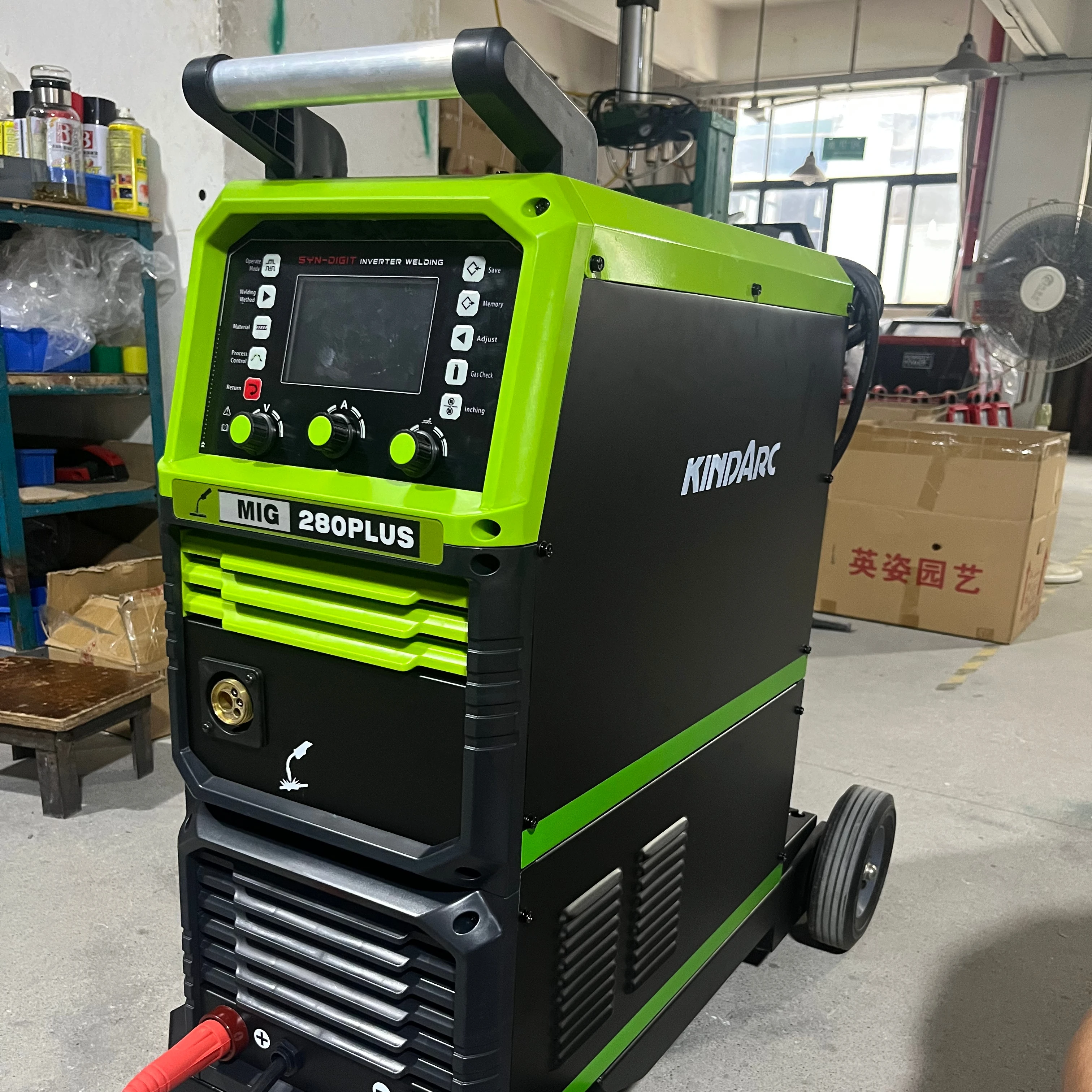 

Высокоскоростной импульсный сварочный аппарат Kindarc 280A, новый сварочный аппарат MIG/MMA/MAG 3PH 380 В для промышленного использования MIG280