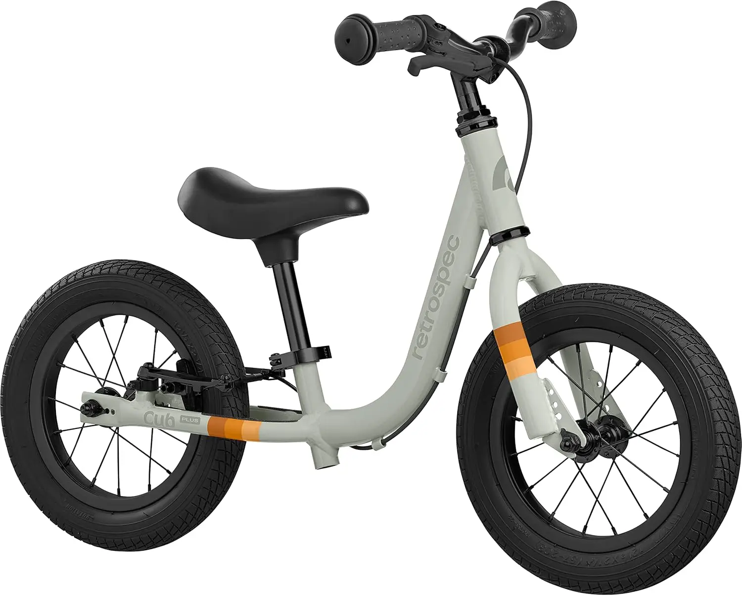 Cub Plus Toddler Balance Bike for Boys & Girls Ages 18 Months - 4 Years No Pedals with Lightweight Frame and Adjustable V-Brake,