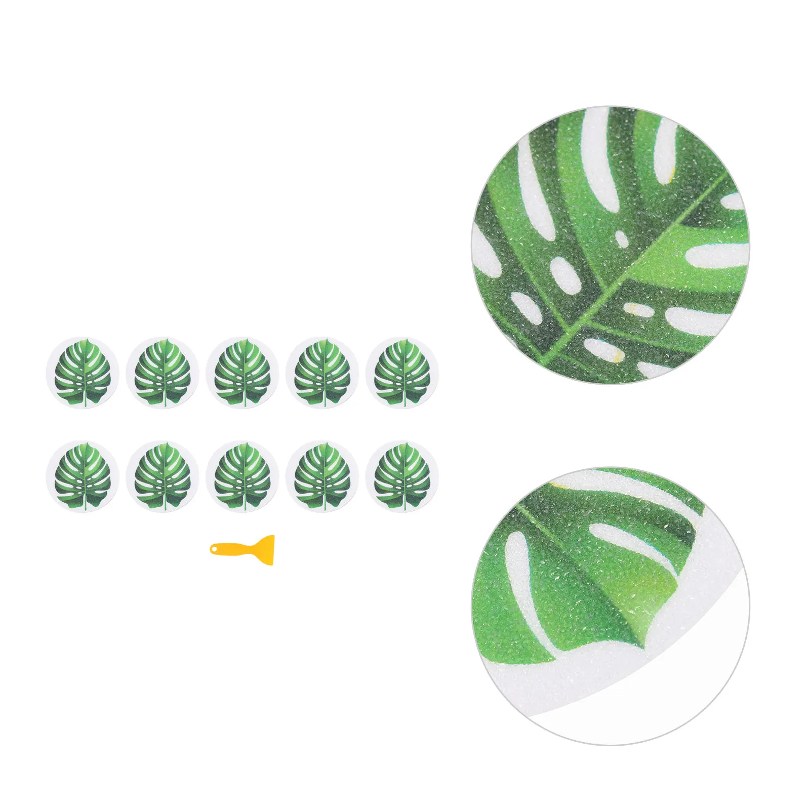 

Non slip Bathtub Stickers PEVA Material Leaf Pattern Bath Decals Kids Safety Bathroom Floor Stickers Shower Treads Anti slip