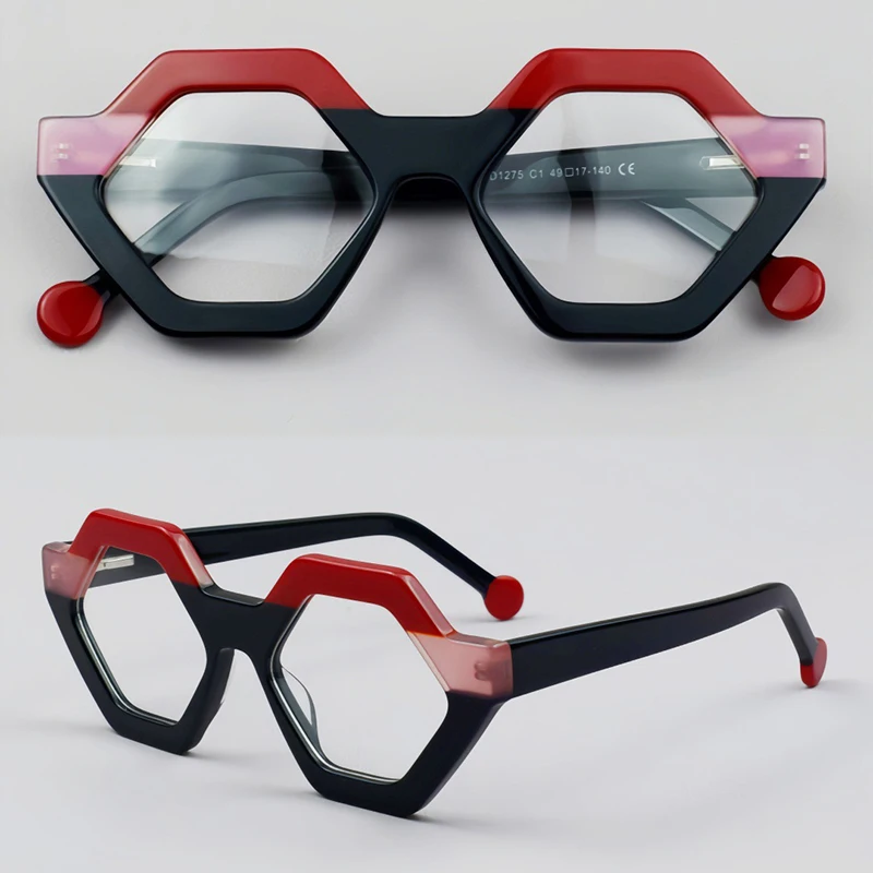 

Высококачественная модная ацетатная оправа для очков 925, многоцветная геометрическая оправа, индивидуальный дизайн для мужчин и женщин, готовые линзы по рецепту