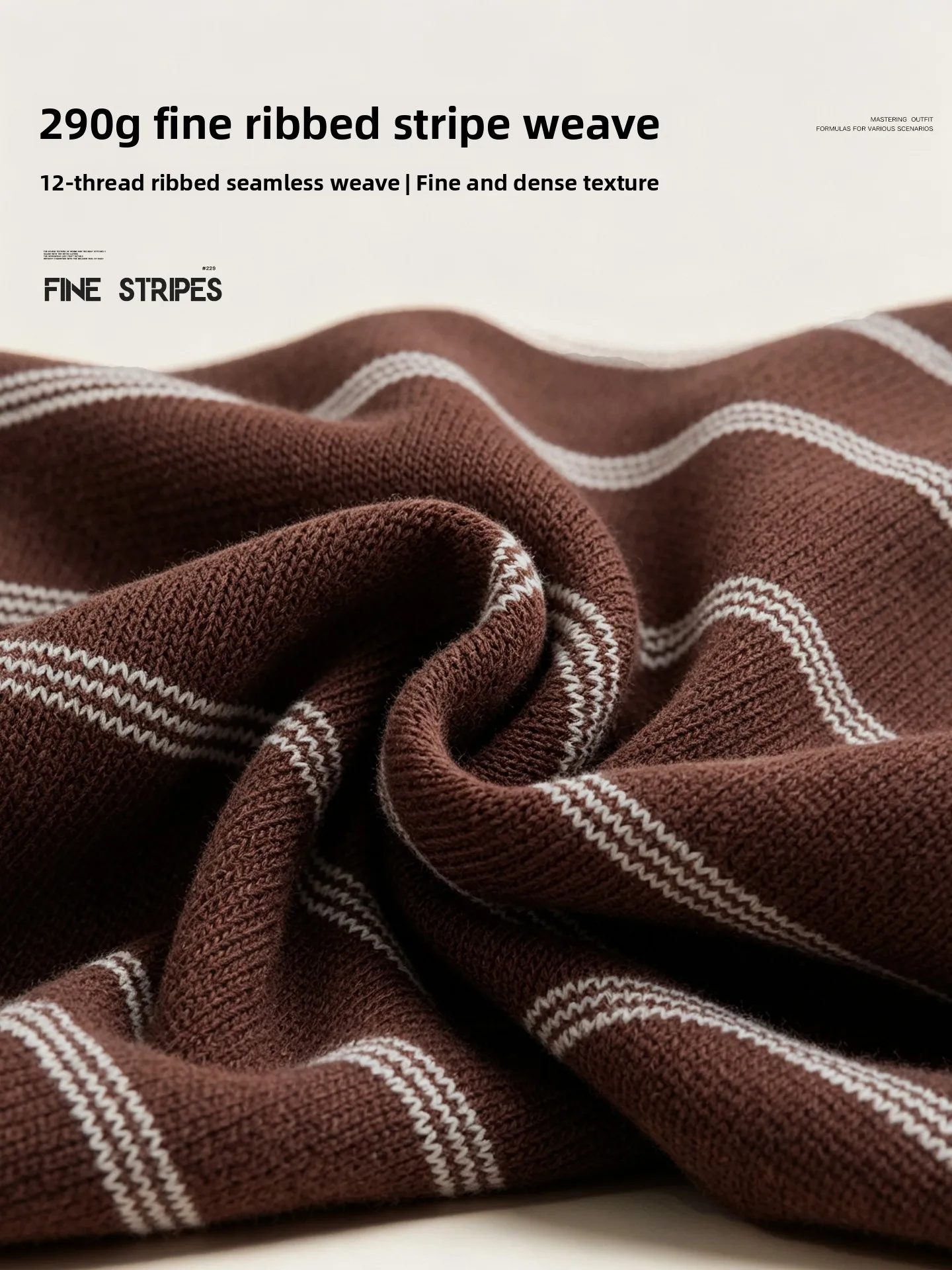 Men's Casual Long Sleeve Knitted Sweater round Neck Stripe Linen Lyocell Autumn Spring Comfortable Breathable Basic Style