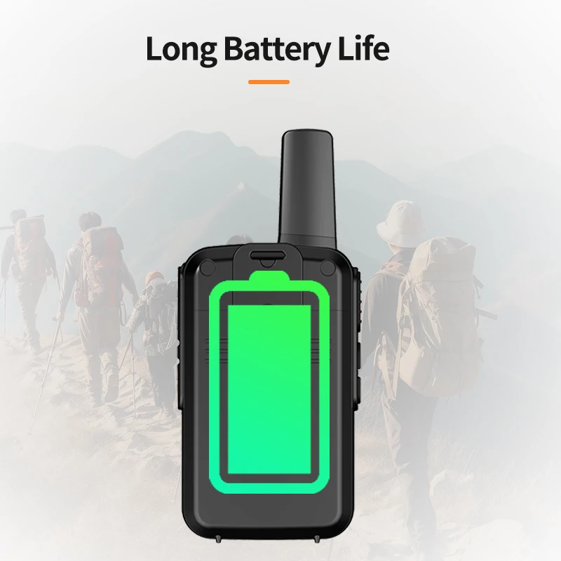 Maxptt Walkie-Talkie, Small and Portable, Suitable for Construction Sites, Property Management, and Hotels, Black Mx180, 2 Units