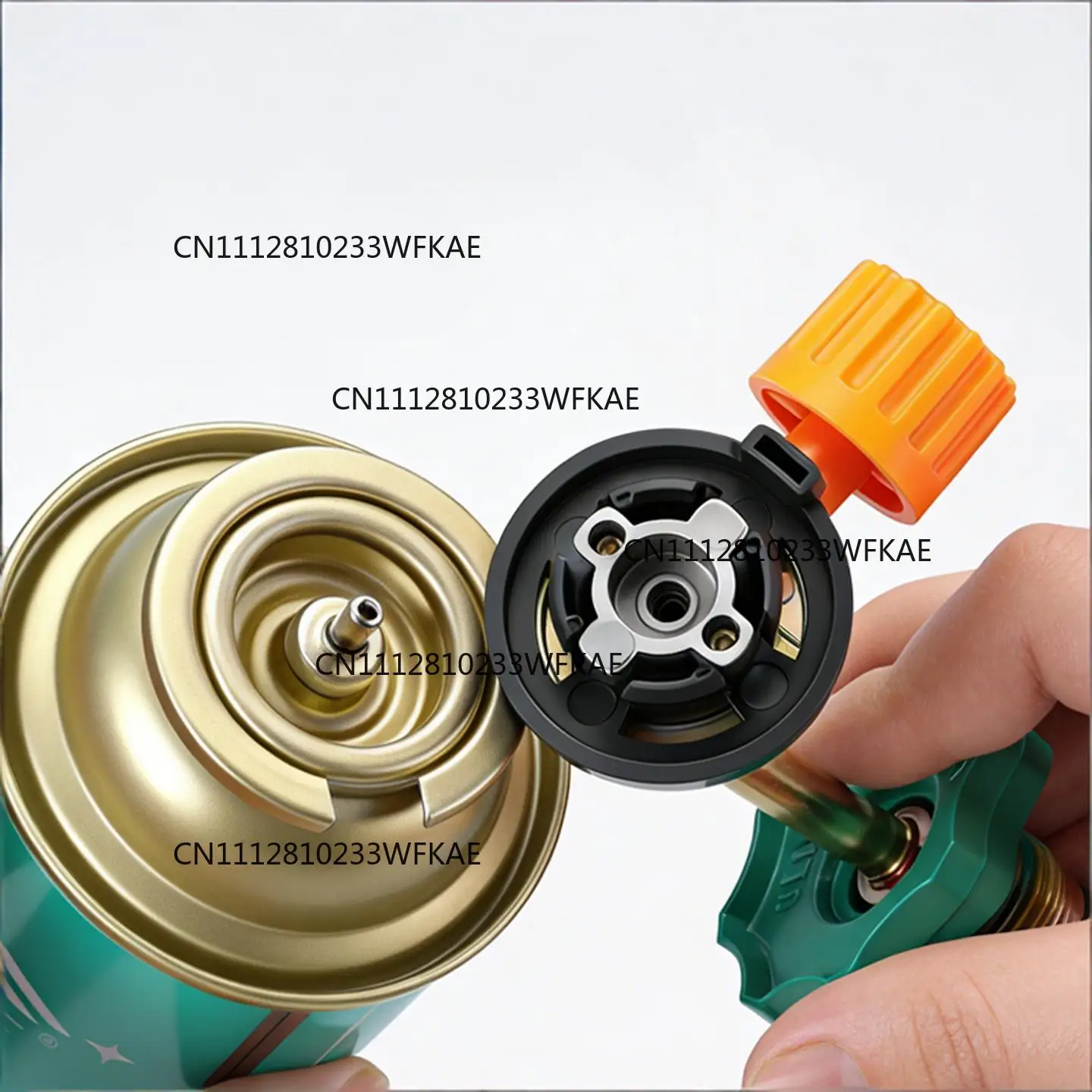 2PCS Camping Cookware, Camp Cylinder Refills Pressure Adapter Bottle Connector Fitting Adapter for Admission Outdoor Hiking