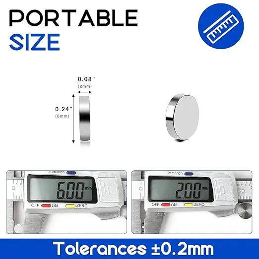 3d printers accessories For bambu lab 3D printer 6x2mm Powerful Circular magnet 3d printing magnets DIY creative model component