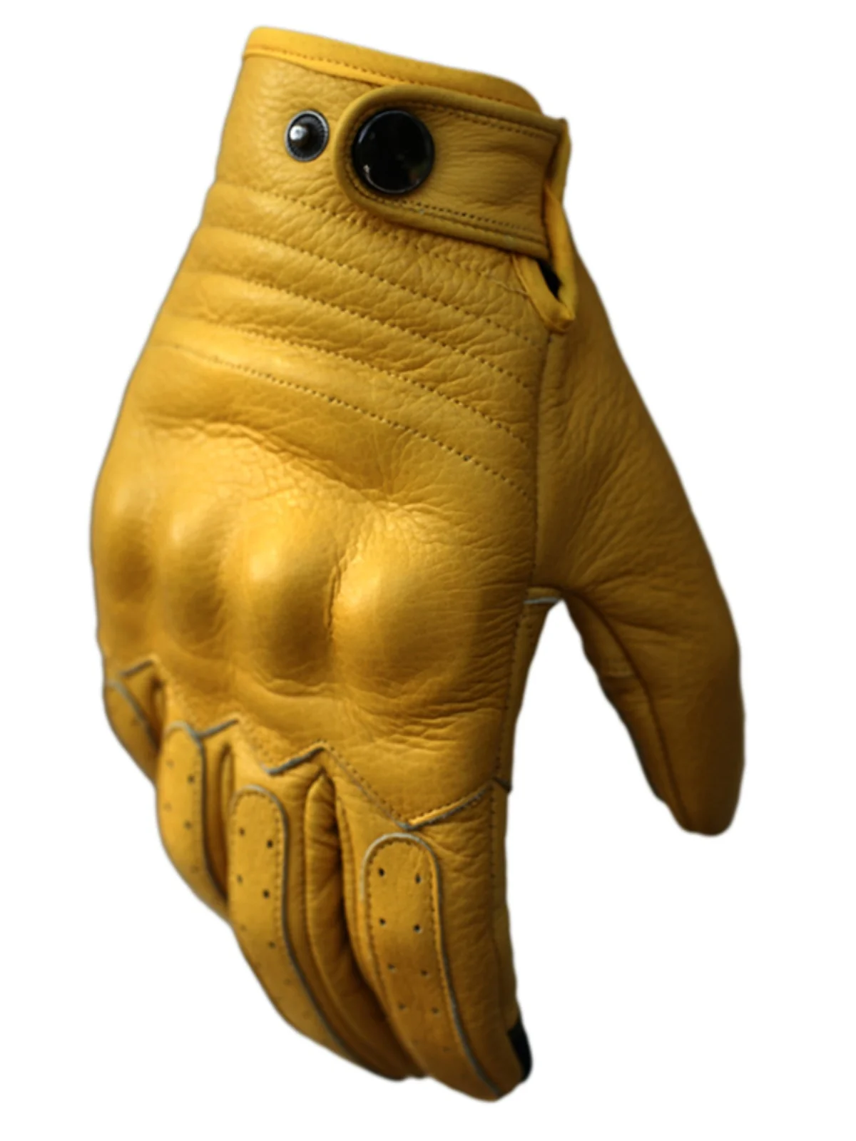 

Genuine Top Layer Cowhide Motorcycle Gloves for Men Outdoor Riding Touchscreen ible Leather Riding Knights Gear