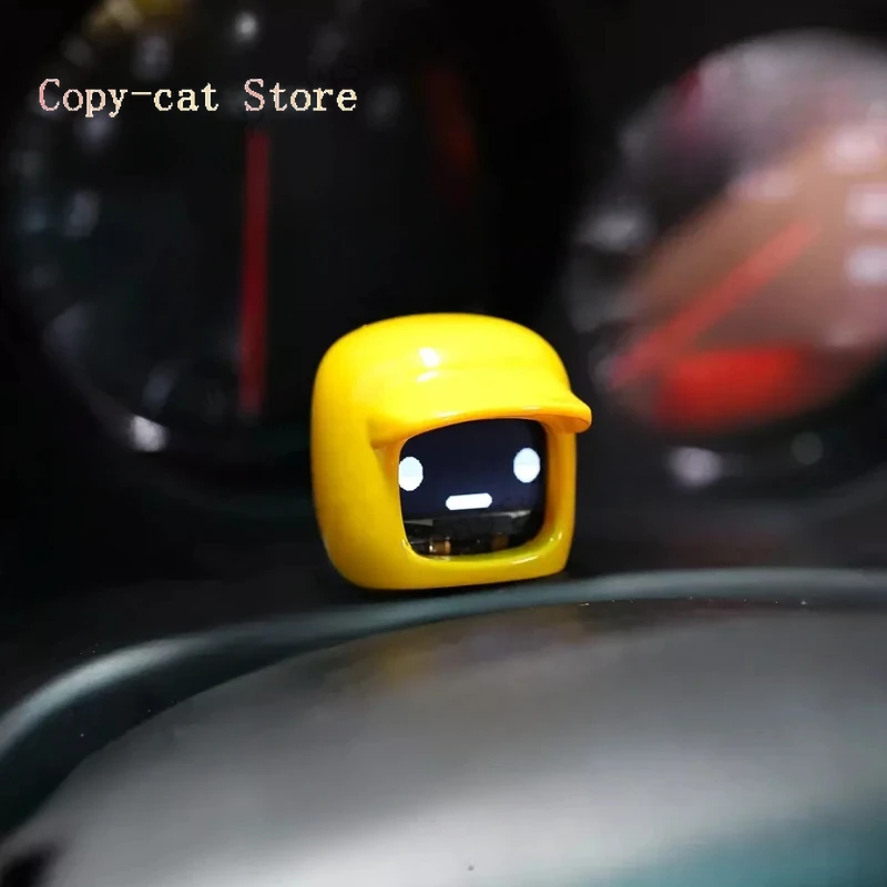 Genuine 2nd Generation Car Mounted Robot Universal Modification Of Car Mood Parts Voice Start Car Decoration fest gift