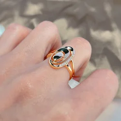 Real 18k Gold Diamond Ring for Women To Join Party Peridot Gemstone Anillos De Wedding Diamante Engagement Jewelry Fine Ring Box
