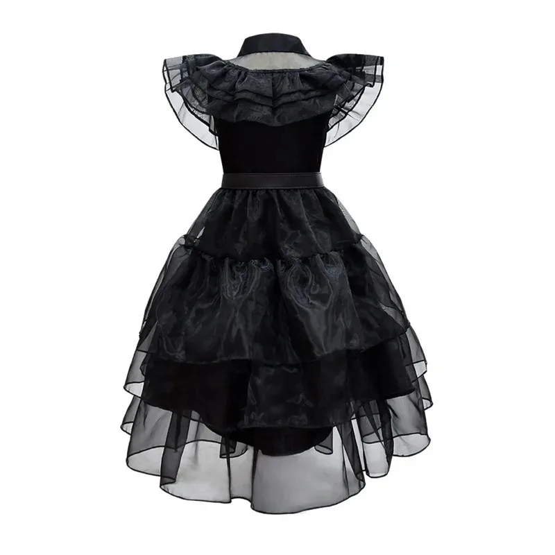 Gothic Cosplay For Girl Costume Vestidos For Kids Girls Mesh Party Dresses Carnival Costumes 5-14 Years Old