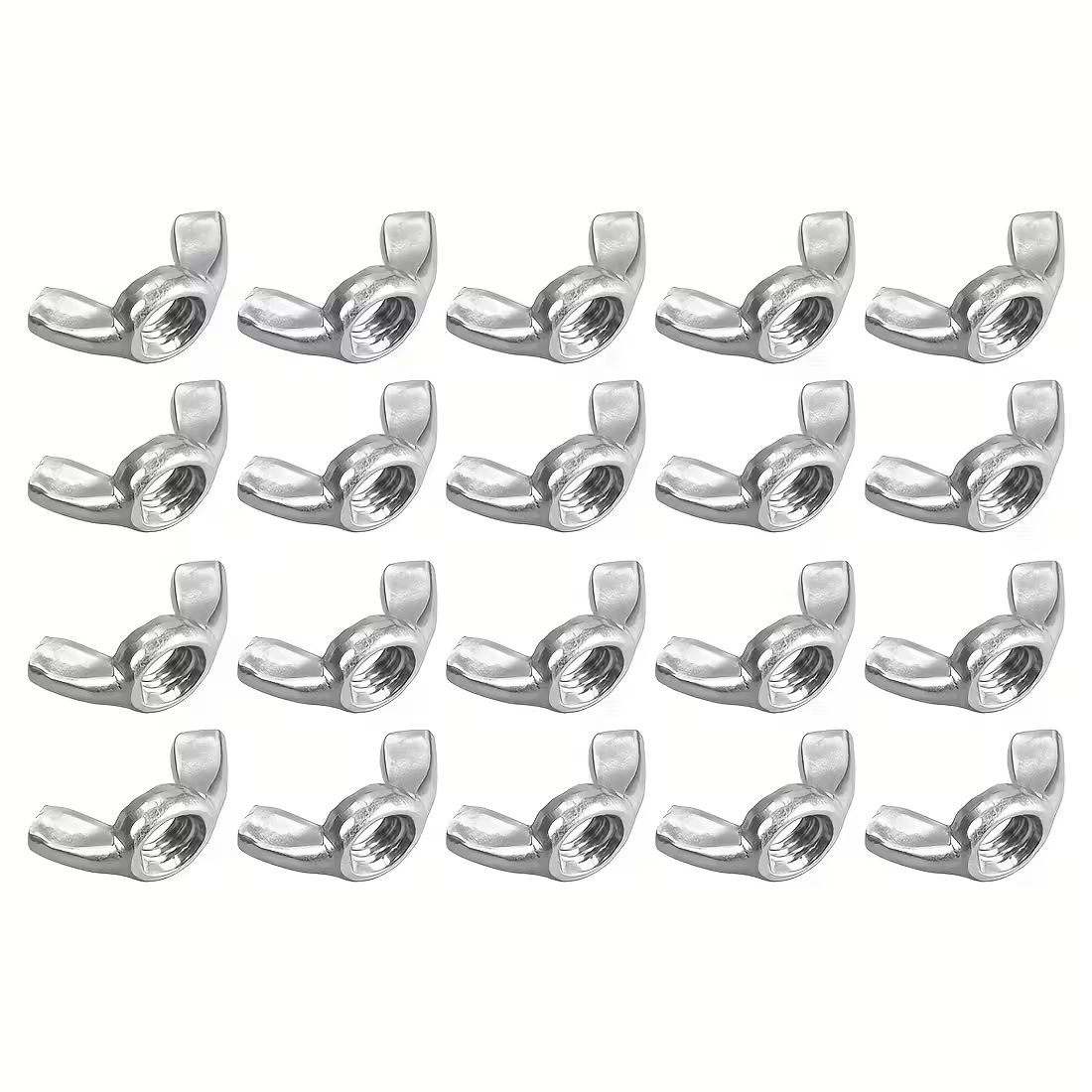 20pcs Butterfly Wing Nuts M3 M4 M5 M6 M8 M10 Zinc Plated Wing Nuts Zinc Plated Hand Tighten Nut Zinc Plated Fasteners Parts
