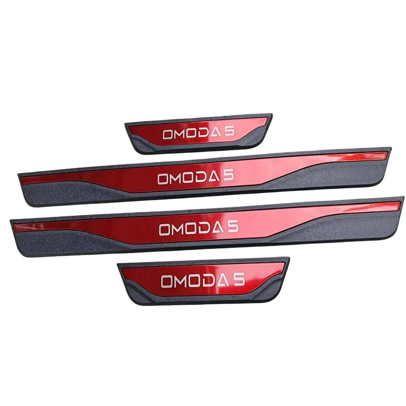 Car Accessories For Chery Omoda 5 2021 2022 2023 2024 Door Sill Entry Panel Cover Threshold Strip Welcome Pedal Trims