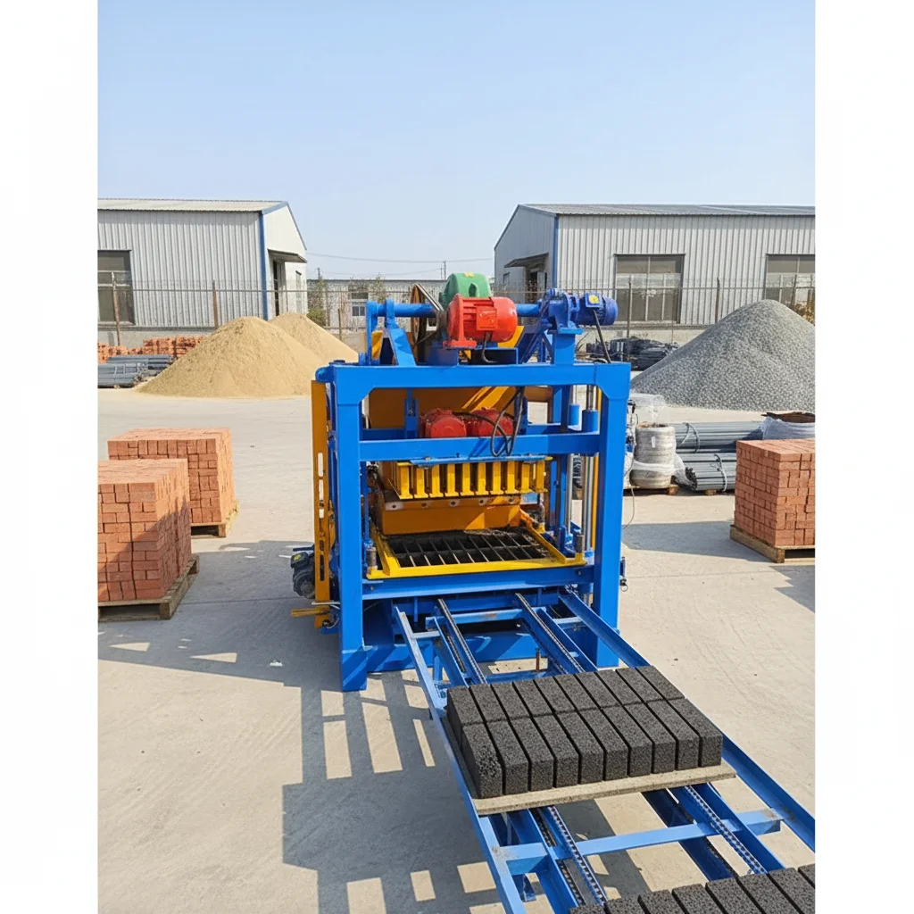 QTJ4-25 Cement Brick Making Machinery Automatic Hollow Block Machine for Sale
