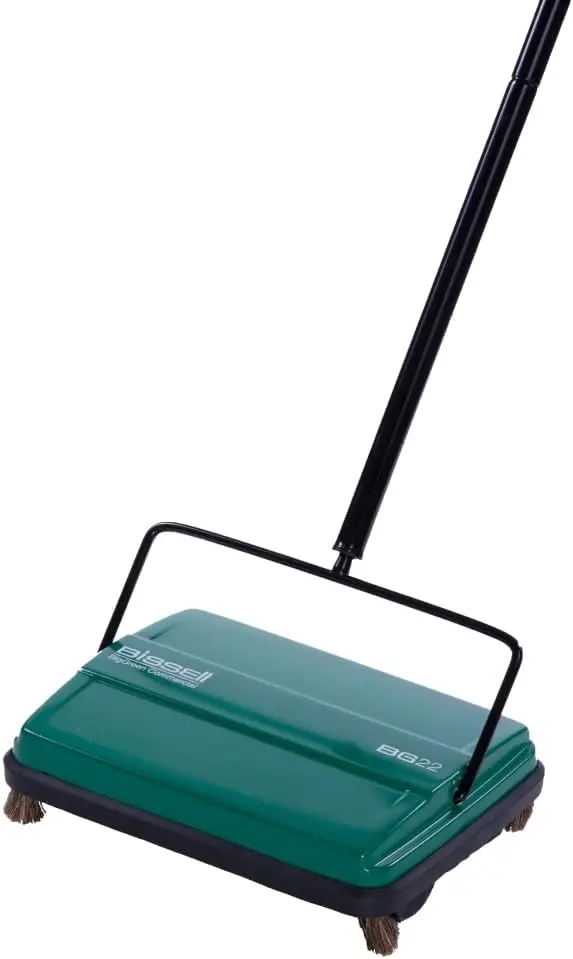 Manual Green Sweeper for Efficient Cleaning, Lightweight Design with Durable Bristles, Ideal for Indoor and Outdoor Use