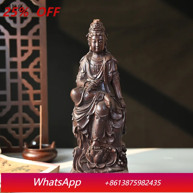 

CX Free Guanyin Carving Ornament Office Living Room Decoration Ornament