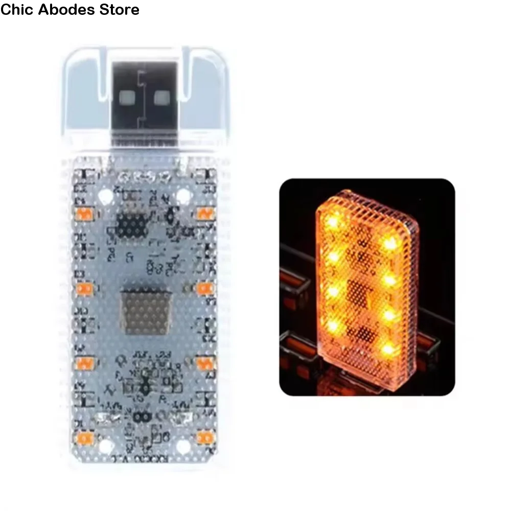 

Магнитный светодиодный сенсорный светильник для автомобиля, миниатюрный, с регулировкой яркости, мягкий свет, атмосферная лампа для создания настроения