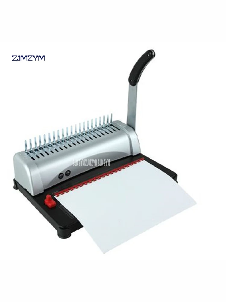 B2988 A4 Paper Binding Machine Puncher Binder 21 Holes Binding Machine 12 Sheets Punching 450 Sheets Binding Office Home Tools