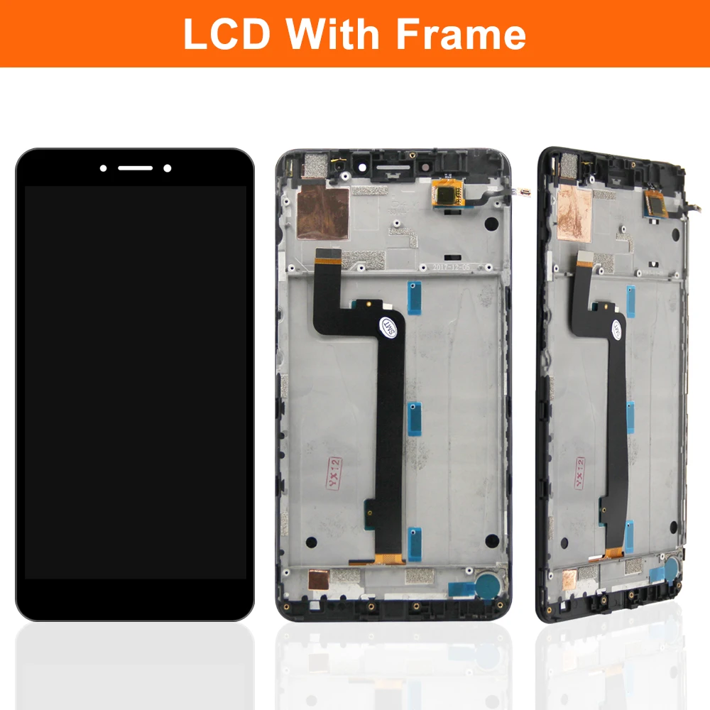 6.44''AMOLED Max 2 Display Screen with Frame, for Xiaomi Mi Max 2 MDE40 MDI40 Lcd Display Digital Touch Screen Replacement