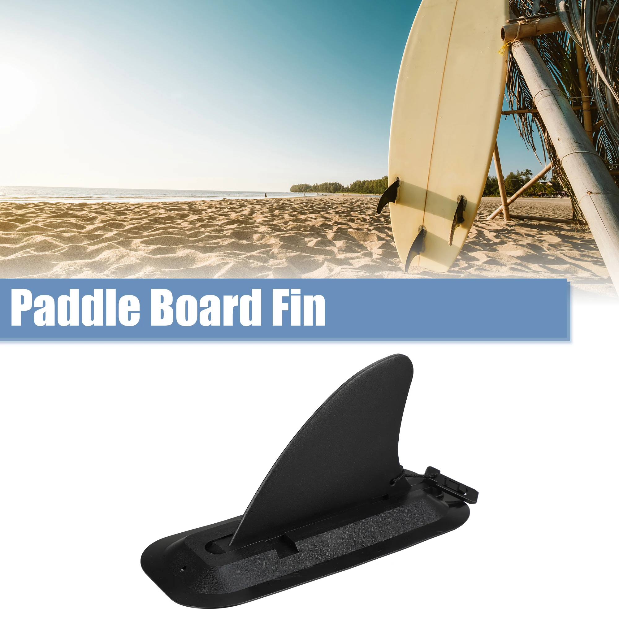 

X Autohaux 4" Surfboard Fin Paddle Board Fin Detachable with Base PVC Universal for SUP