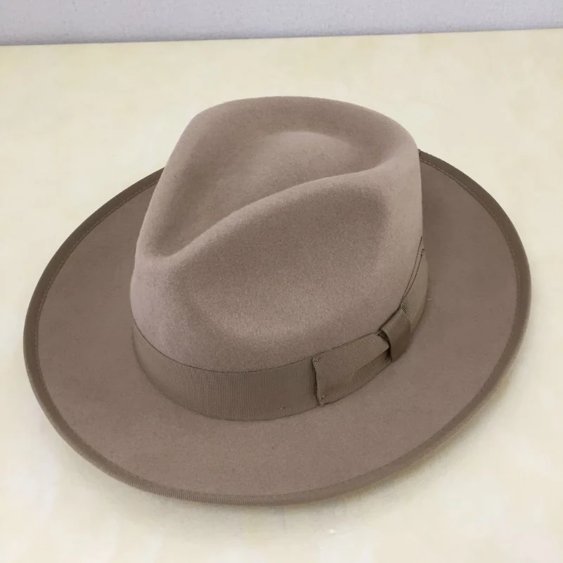 2026-new-men's-gentleman-jazz-hat-outdoor-casual-pure-wool-large-brim-cap-spring-summer-autumn-winter-versatile-unisex-hat