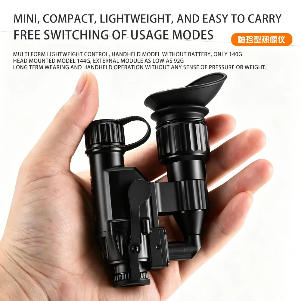 ZIYOUHU Multifunctional Thermal Imager Monocular Head Mounted Night Vision Goggles Infrared Night Detection for Outdoor Patrol