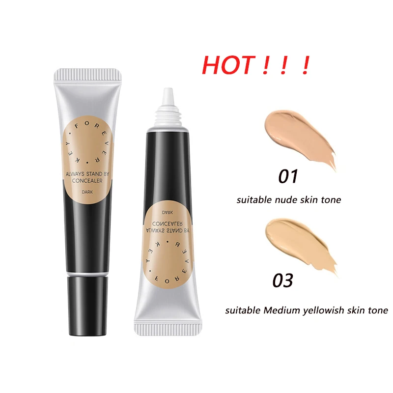 Foreverkey コレクター コンシーラー クリーム リキッド コンシール ペン カバー スポット くま ニキビ跡 完璧な保湿 ベース メイクアップ