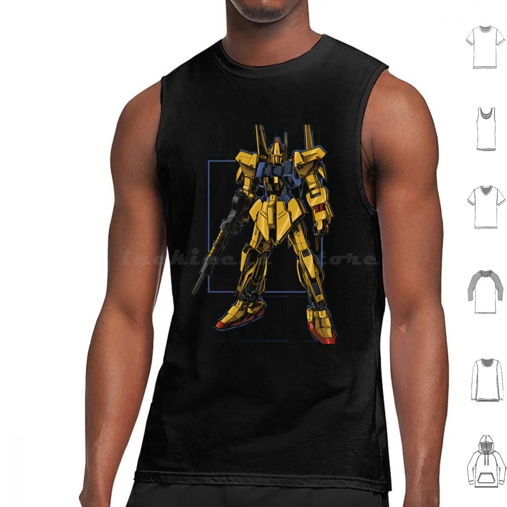 Hyaku Shiki Ss Tank Tops Print Cotton Char Aznable Giant Robot Gunpla Japan Manga Mecha Mobile Suit Robot Zaku Zaku Ii Zeon