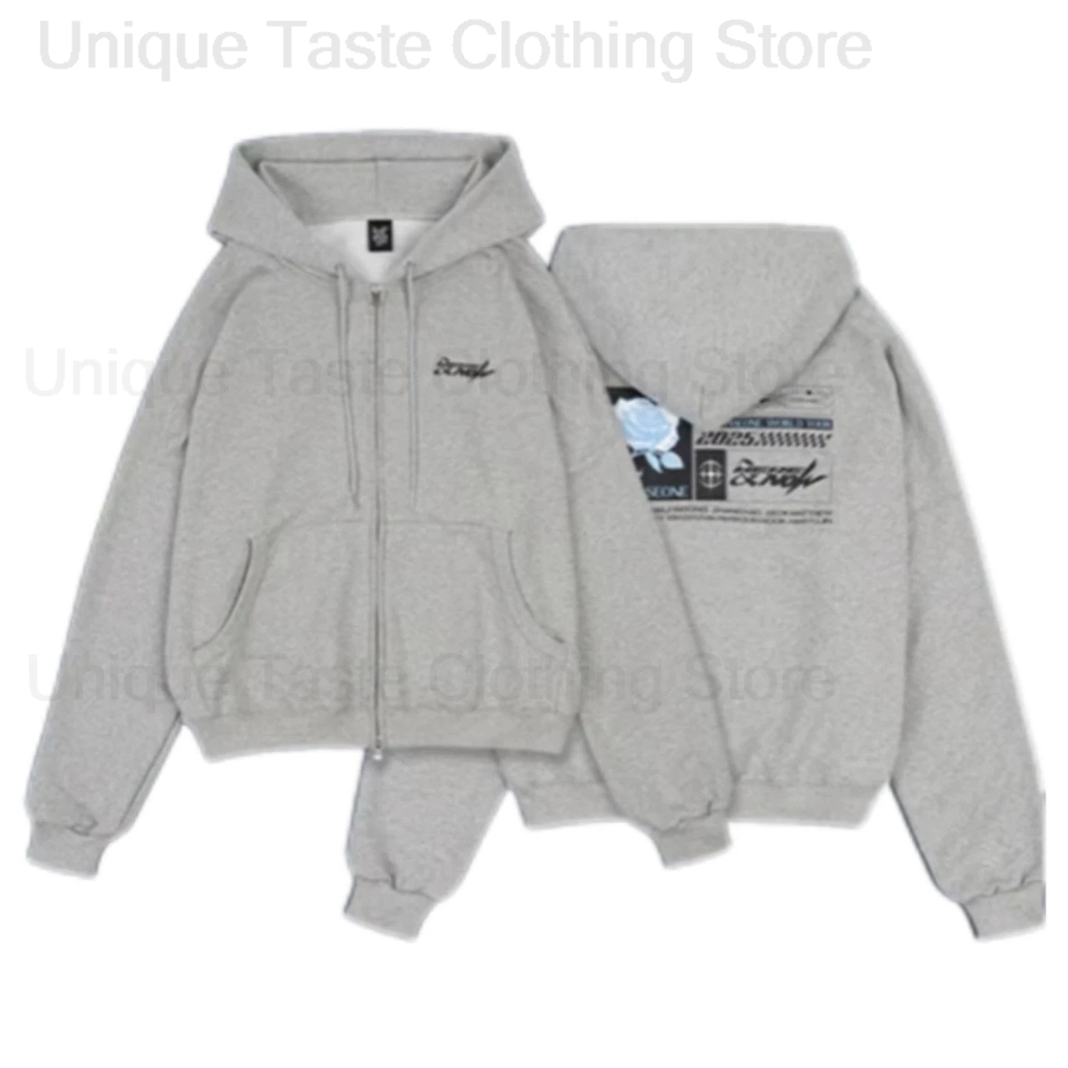 ZEROBASEONE ‌HERE NOW TOUR Same Zipper Hoodies Coat Kpop ZB1 Concert Fans Letter Print Hoodie Women Men Autumn Loose Sweatshirt