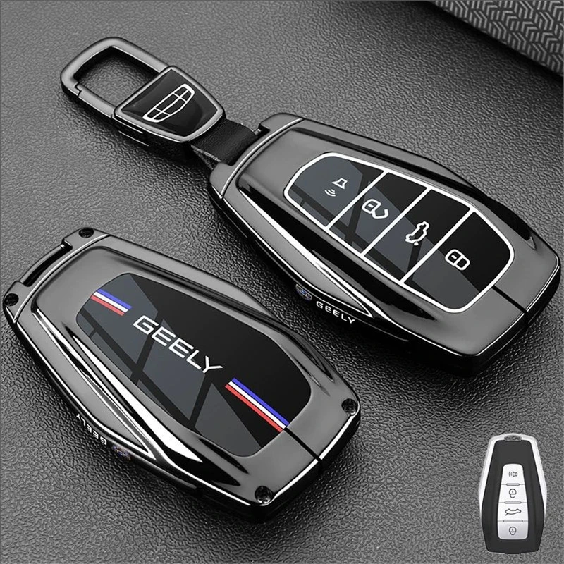 Auto Zink-legierung TPU Schlüssel Fall Halter Abdeckung Für Geely Coolray Monjaro Okavango Atlas Tugella Emgrand GT S Proton X50 X70 X6 X7 – Detail 4