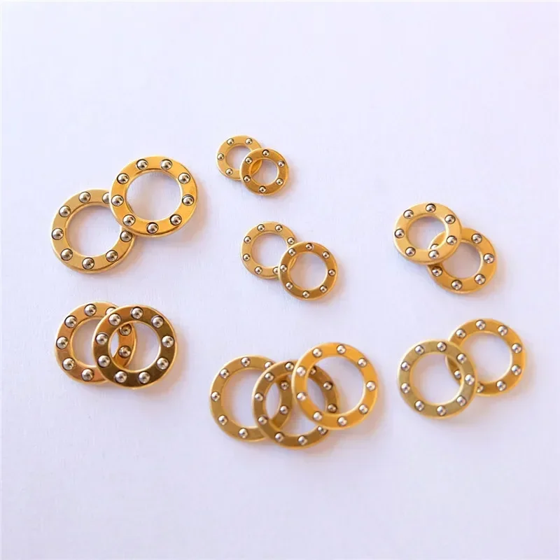 10pcs/Lot Mini Plane Axial Bearing Ceramic Steel Ball Thrust Copper Brass Protection Support Folding Knife Accessories