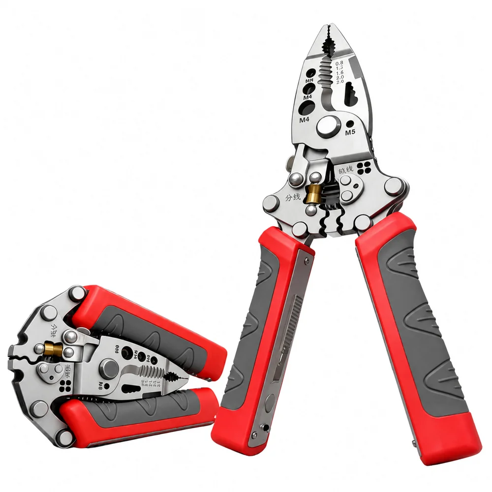 Multifunctional Foldable Wire Stripping Crimping Pliers Electrician Hand Tool for DIY Craft And Home Improvement