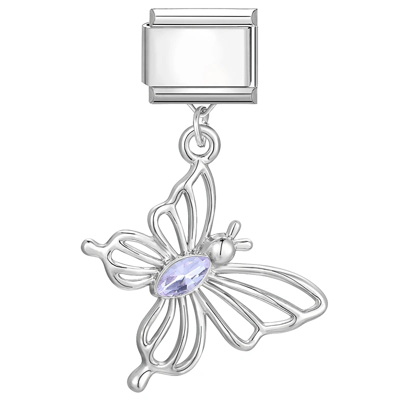 نجمة الكرز ذيل السمكة القمر القط باو قنديل البحر قلادة الإيطالية سحر ربط الفولاذ المقاوم للصدأ صالح 9 مللي متر سوار المرأة DIY بها بنفسك صنع المجوهرات #4