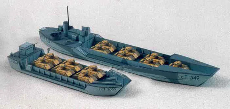 1/400 Husky Transport Ship Sicilian Landing War Scene 3D Paper Model
