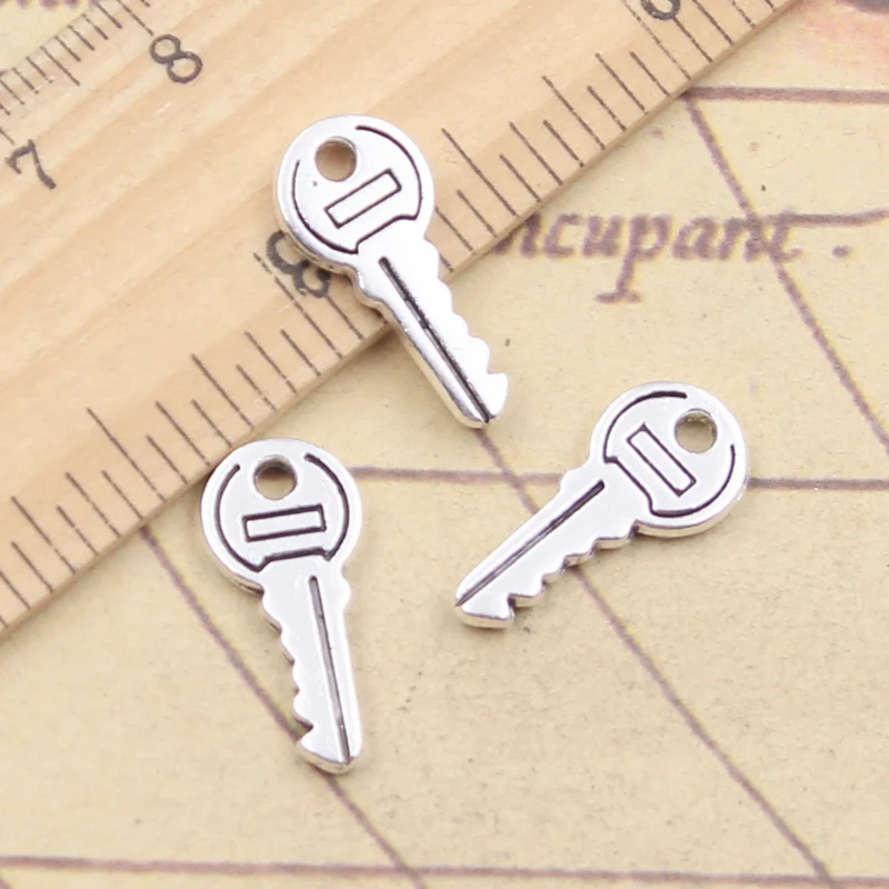 20 sztuk Charms piękny klucz 19x9mm tybetański srebrny kolor wisiorki antyczna biżuteria Making DIY Handmade Craft