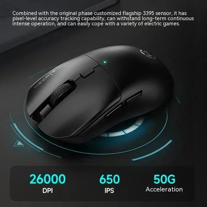 

Hecate G3M Pro Wireless Mouse Paw3395 Sensor Ergonomic Lightweight Design Computer Desktop Accessories E-sports Gaming Mouse