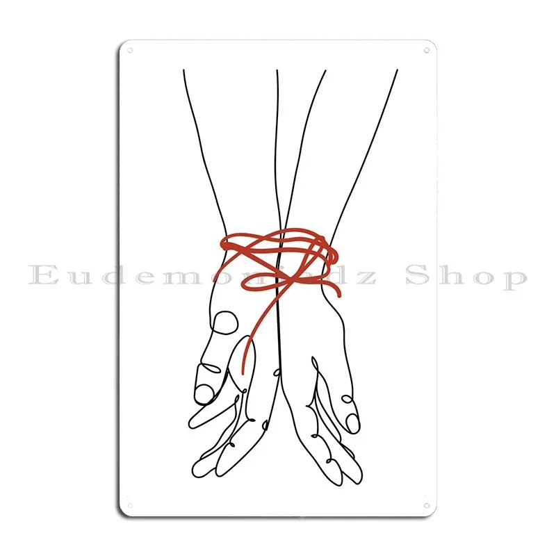 Together One Line Art Metal Sign Wall Decor Decoration Create Cinema Cinema Tin Sign Poster