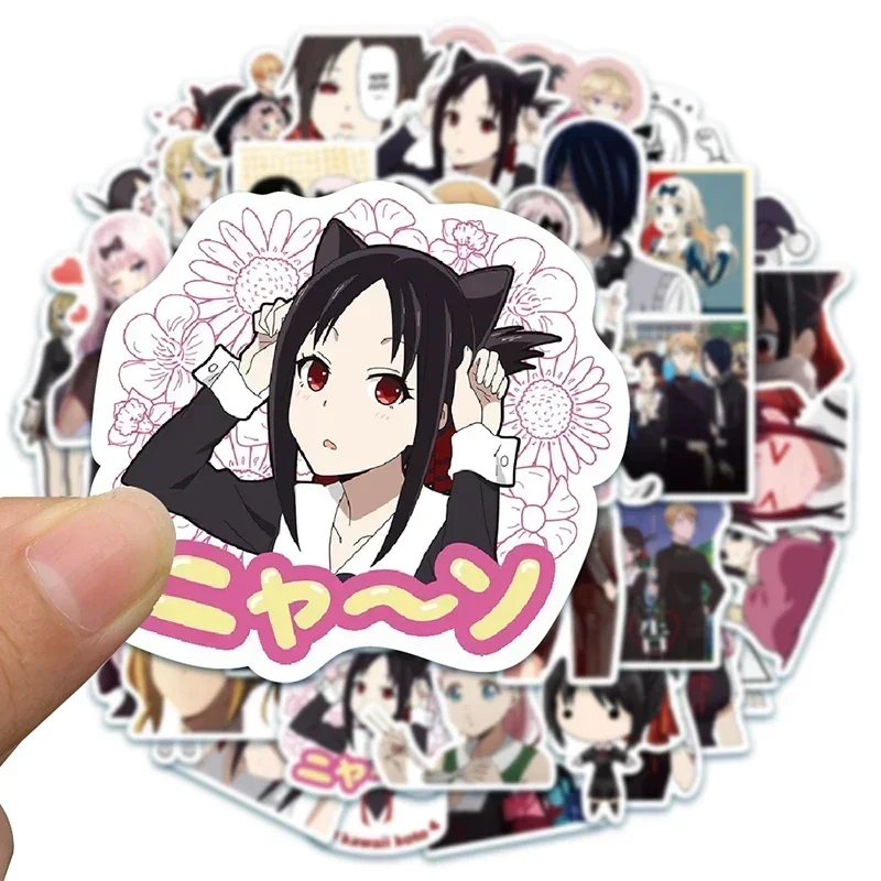 50pcs Kaguya-sama: Love Is War Graffiti Stickers Laptop Bicycle Guitar Skateboard Sticker Kid DIY Waterproof Stickers Toy