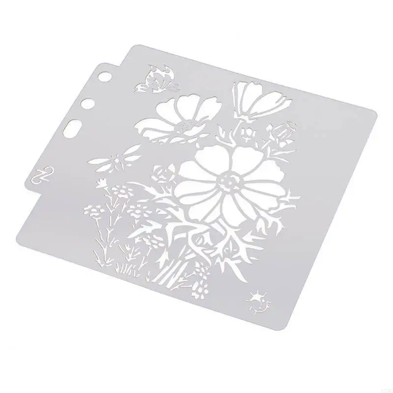 U75C hoa stprints Mẫu vẽ sổ lưu niệm dập nổi cho album thủ công