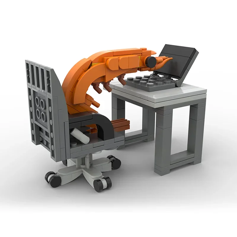 MOC كتلة الروبيان زخرفة نموذج اللبنات الطوب مجموعة مدينة البناء لعبة للأطفال الهدايا #3