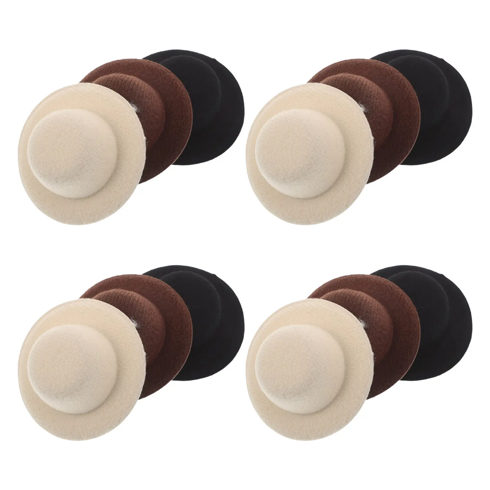 

12Pcs Mini Hat Hair Clips Lightweight Retro Top Hat Style Secure Grip Hairpins for Western Theme Parties Cowgirl Decoration