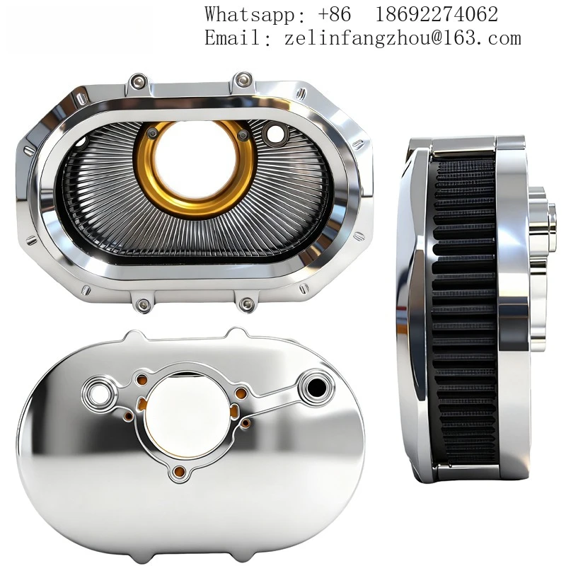 For Harley Softail Breakout Fat Boy Heritage FXBB Touring CVO Road Street Glide 18-23 ST Motorcycle Air Filter Cleaner New
